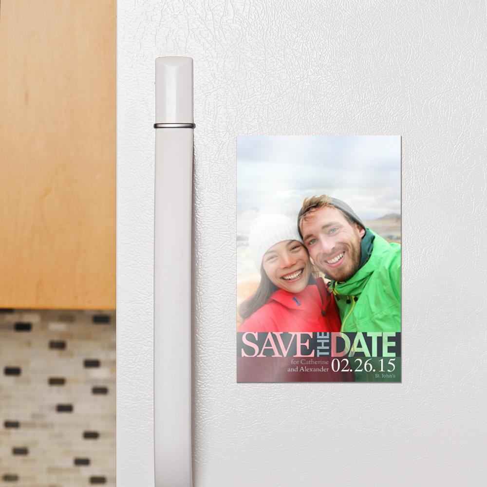 Image showcasing our magnet product on a fridge
