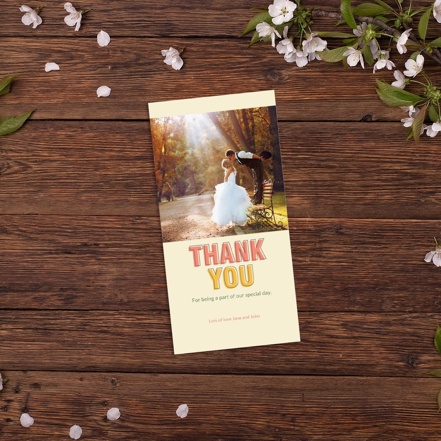 Personalized 4x8 Greeting Card Shoppers Photo Personalized 4x8 greeting card shoppers photo